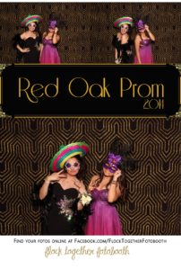 Prom photo booth in Dallas Texas