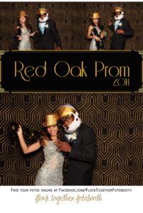 Prom photo booth in Dallas Texas