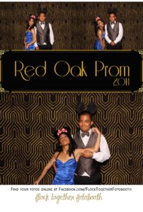 Prom photo booth in Dallas Texas