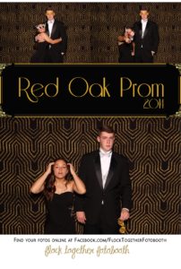 Prom photo booth in Dallas Texas