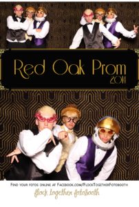 Prom photo booth in Dallas Texas