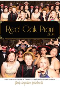 Prom photo booth in Dallas Texas