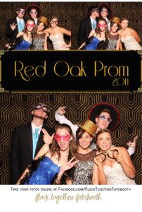Prom photo booth in Dallas Texas