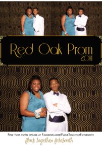 Prom photo booth in Dallas Texas