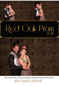 Prom photo booth in Dallas Texas