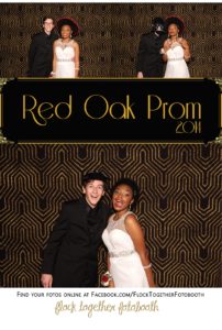 Prom photo booth in Dallas Texas