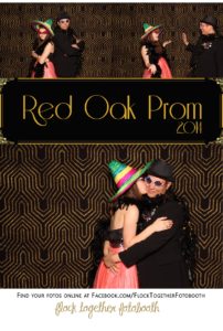 Prom photo booth in Dallas Texas