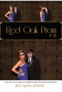 Prom photo booth in Dallas Texas