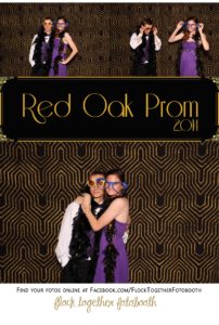 Prom photo booth in Dallas Texas