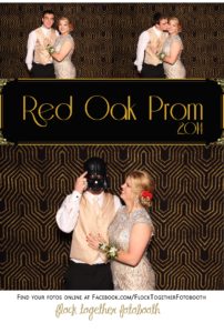 Prom photo booth in Dallas Texas