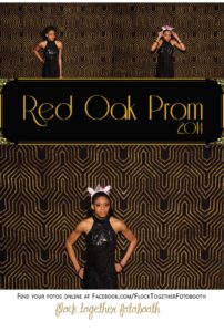 Prom photo booth in Dallas Texas