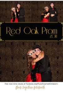 Prom photo booth in Dallas Texas