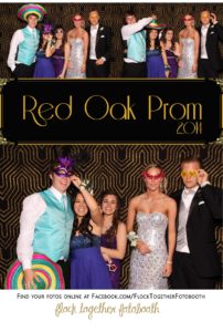 Prom photo booth in Dallas Texas