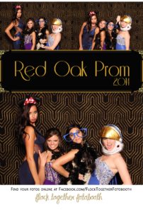 Prom photo booth in Dallas Texas