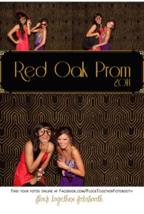 Prom photo booth in Dallas Texas