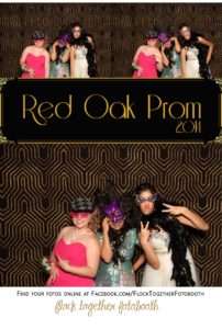 Prom photo booth in Dallas Texas