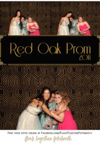 Prom photo booth in Dallas Texas