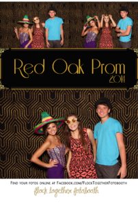 Prom photo booth in Dallas Texas