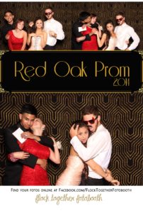 Prom photo booth in Dallas Texas