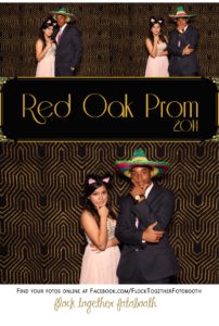 Prom photo booth in Dallas Texas