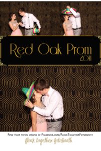 Prom photo booth in Dallas Texas