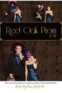 Prom photo booth in Dallas Texas