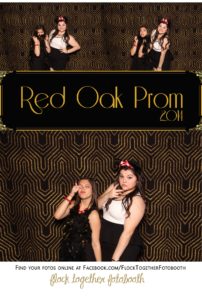 Prom photo booth in Dallas Texas