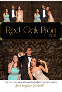 Prom photo booth in Dallas Texas