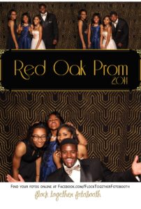 Prom photo booth in Dallas Texas