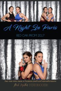prom photo booth in Dallas, Texas