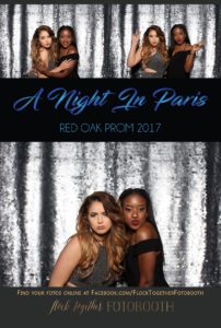 prom photo booth in Dallas, Texas