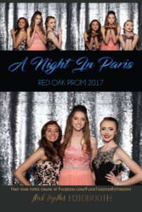 prom photo booth in Dallas, Texas