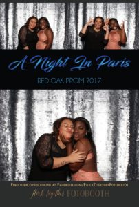 prom photo booth in Dallas, Texas
