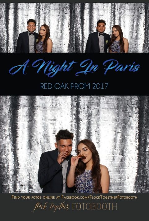 prom photo booth in Dallas, Texas