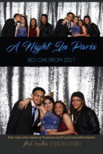 prom photo booth in Dallas, Texas