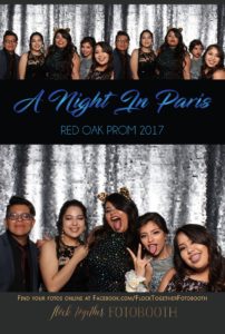 prom photo booth in Dallas, Texas