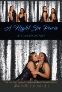 prom photo booth in Dallas, Texas