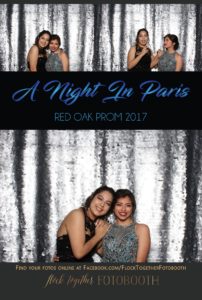 prom photo booth in Dallas, Texas