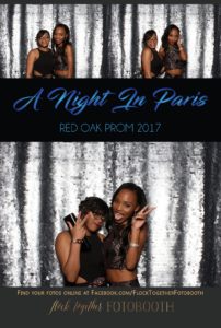 prom photo booth in Dallas, Texas