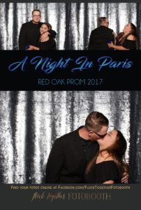 prom photo booth in Dallas, Texas
