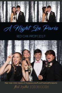 prom photo booth in Dallas, Texas