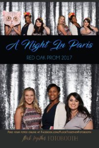 prom photo booth in Dallas, Texas