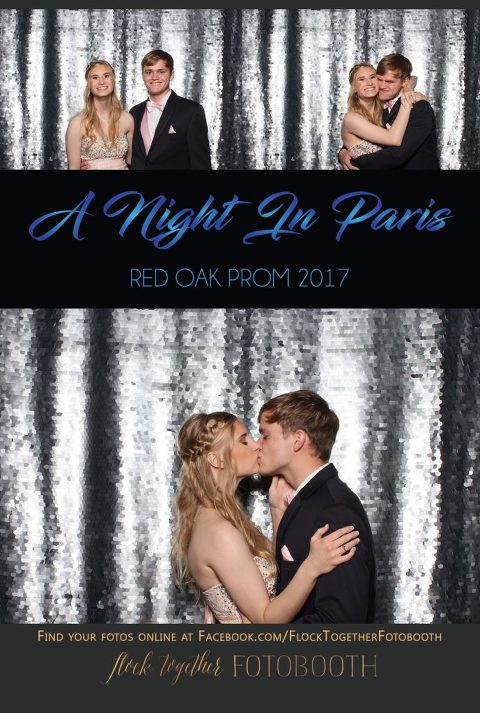 prom photo booth in Dallas, Texas