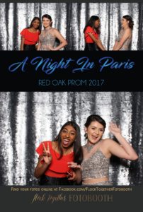 prom photo booth in Dallas, Texas