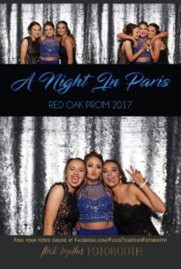 prom photo booth in Dallas, Texas