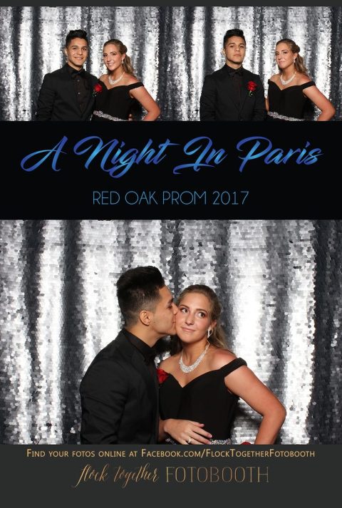 prom photo booth in Dallas, Texas