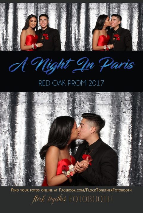 prom photo booth in Dallas, Texas