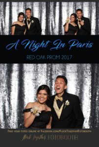 prom photo booth in Dallas, Texas