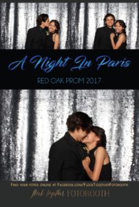 prom photo booth in Dallas, Texas