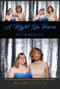 prom photo booth in Dallas, Texas